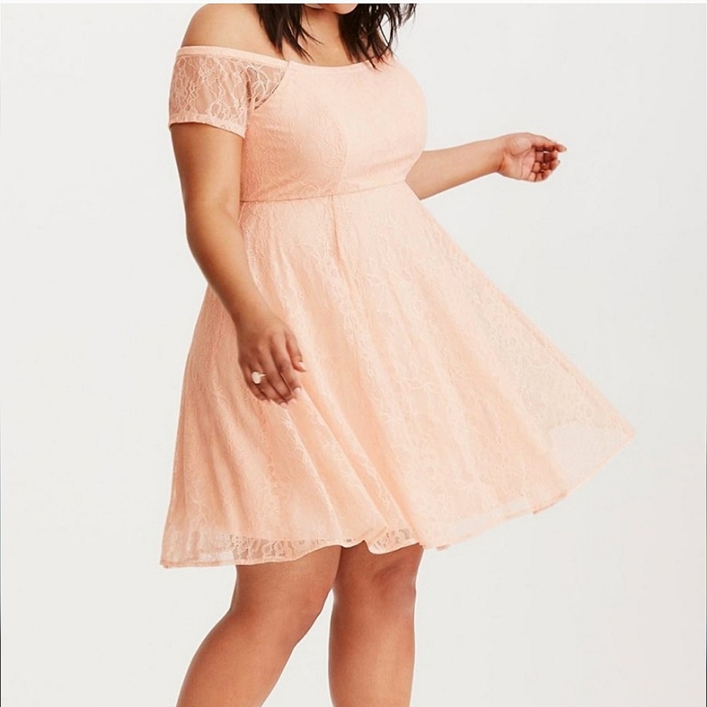 Torrid Coral Mini Summer Dress